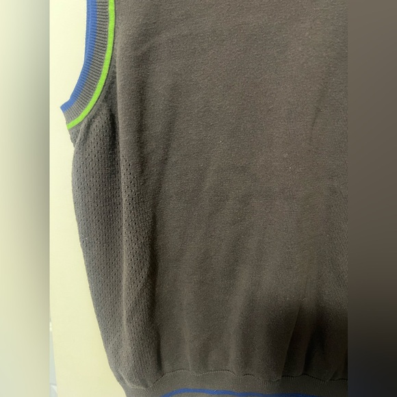 Men’s Grey Grand Slam Sweater Vest - Picture 3 of 5